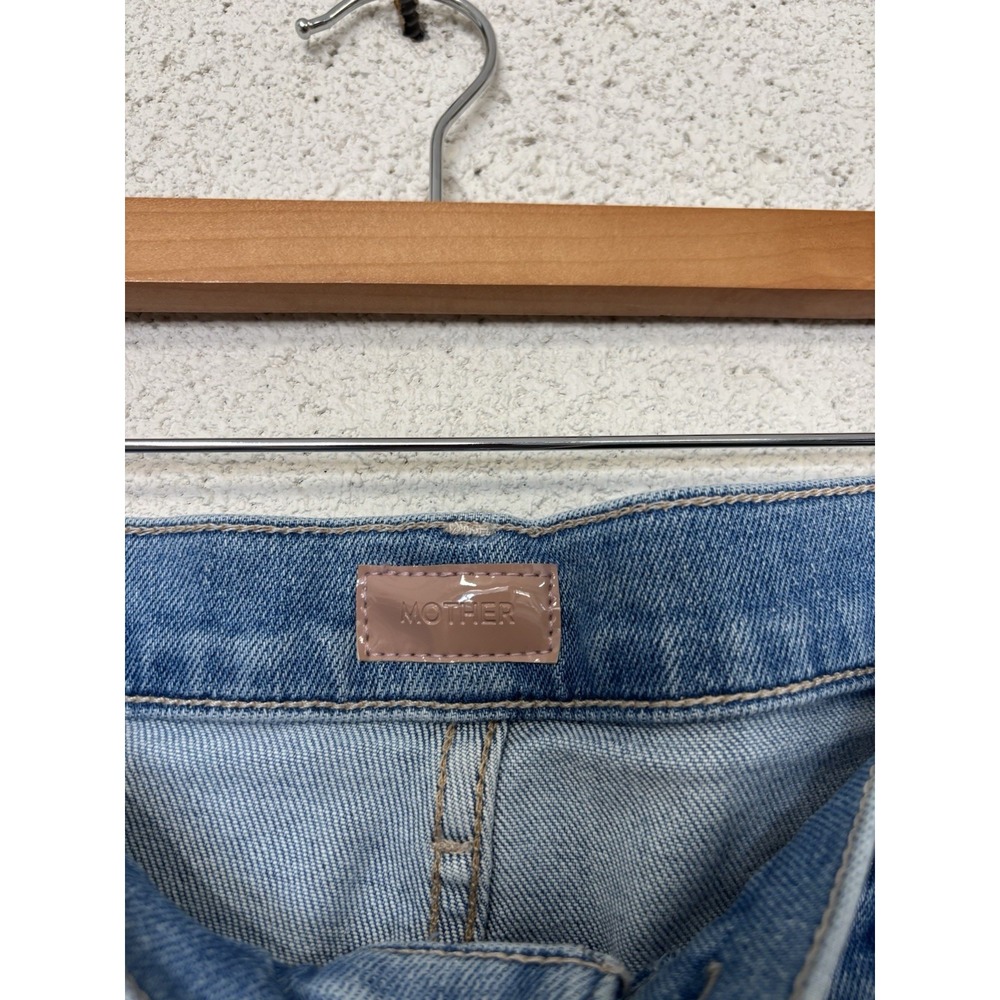 MOTHER The Kick It Ankle Fray Jeans Women's Size 29 Retail $278 - Picture 3 of 7